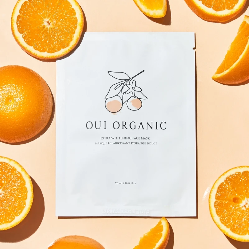 OUI ORGANIC甜橙淨白極光面膜5入,NT1,160 OUI ORGANIC甜橙淨白極光面膜5入,NT1,160
