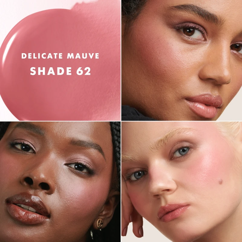 Giorgio Armani輕透亮絲光漂染腮紅露#62模特兒示意圖。