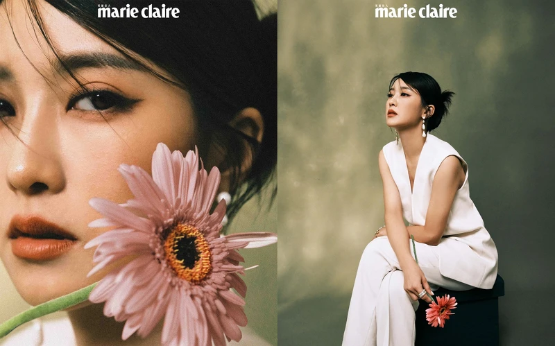 米白長版西裝背心、米白西裝褲,both by Club Monaco;星星手鍊,Versace; 珍珠串耳環、銀圈戒指、水鑽戒指,all by AllSaint。 米白長版西裝背心、米白西裝褲,both by Club Monaco;星星手鍊,Versace; 珍珠串耳環、銀圈戒指、水鑽戒指,all by AllSaint。