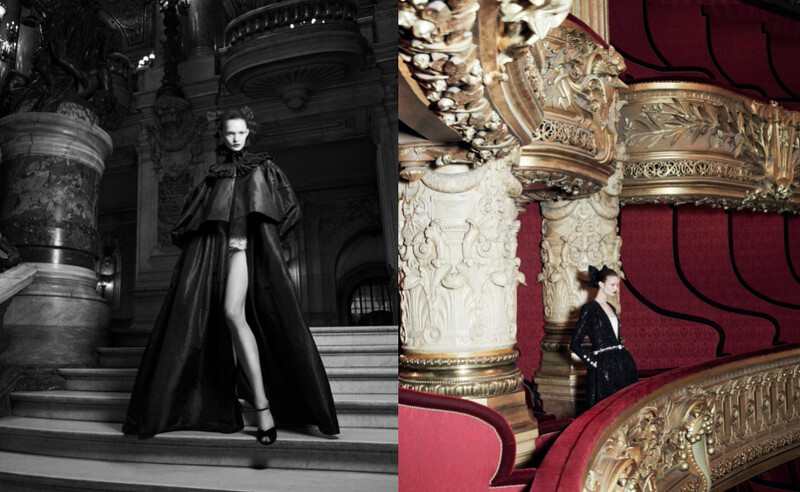 由攝影師Karim Sadli於巴黎歌劇院所拍攝的秀前預覽形象。 由攝影師Karim Sadli於巴黎歌劇院所拍攝的秀前預覽形象。