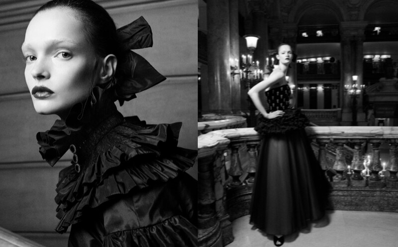 由攝影師Karim Sadli於巴黎歌劇院所拍攝的秀前預覽形象。 由攝影師Karim Sadli於巴黎歌劇院所拍攝的秀前預覽形象。