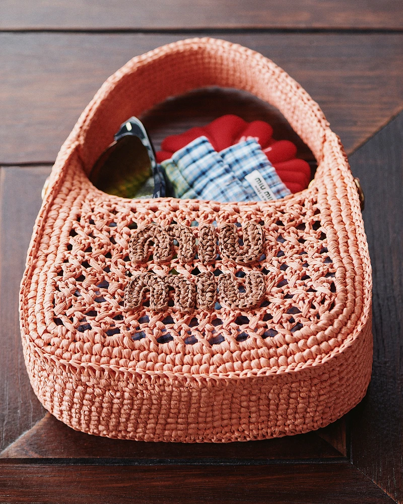 Miu Miu - Wander 編織布料半月形包款 NT$ 72,000