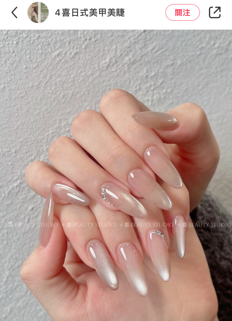 Photo/小紅書@4喜日式美甲美睫 Photo/小紅書@4喜日式美甲美睫