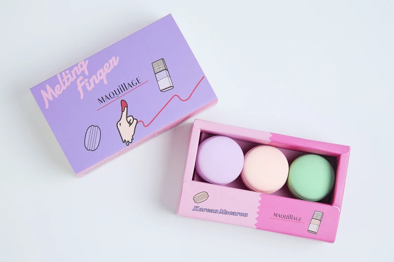 MAQuillAGE X Melting Finger馬卡龍美妝蛋盒 ,以超萌馬卡龍造型、同樣搭配星魅平衡持粧控粧前乳NEO 共三款獨家色選呈現。 MAQuillAGE X Melting Finger馬卡龍美妝蛋盒 ,以超萌馬卡龍造型、同樣搭配星魅平衡持粧控粧前乳NEO 共三款獨家色選呈現。
