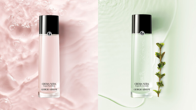 圖片來源: ARMANI BEAUTY | 黑曜岩新生奇蹟精萃露、黑曜岩新生奇蹟嫩膚露 定價5,000元 