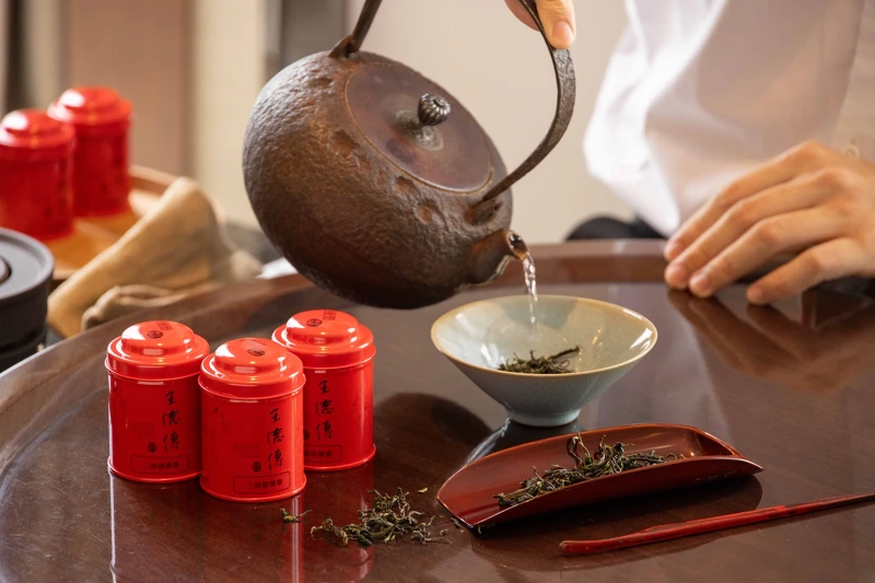 王德傳茶葉精心準備的冷泡三峽碧螺春。 王德傳茶葉精心準備的冷泡三峽碧螺春。