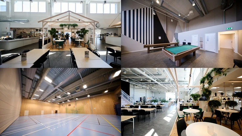 特別設置大眾休閒交流空間Aktivitetshuset供員工、居民用餐及參與團體活動 特別設置大眾休閒交流空間Aktivitetshuset供員工、居民用餐及參與團體活動