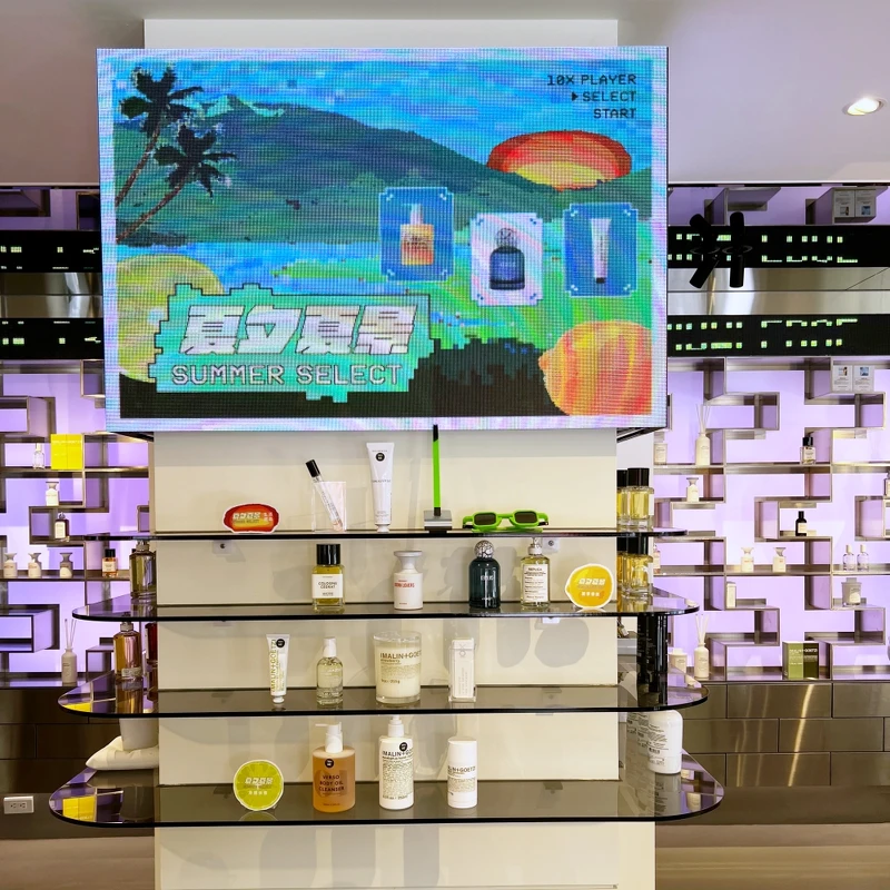 10X採用主題式陳列商品。 10X採用主題式陳列商品。