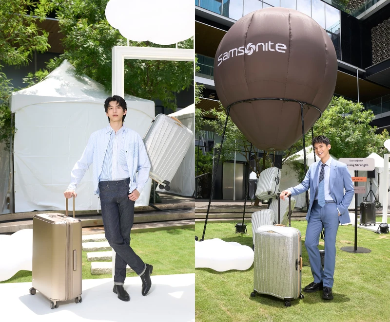 《Samsonite Moving Strength Theme Park 無畏前行主題公園》邀請藝人林柏宏及徐碩廷擔任嘉賓，齊分享旅途精彩趣事。