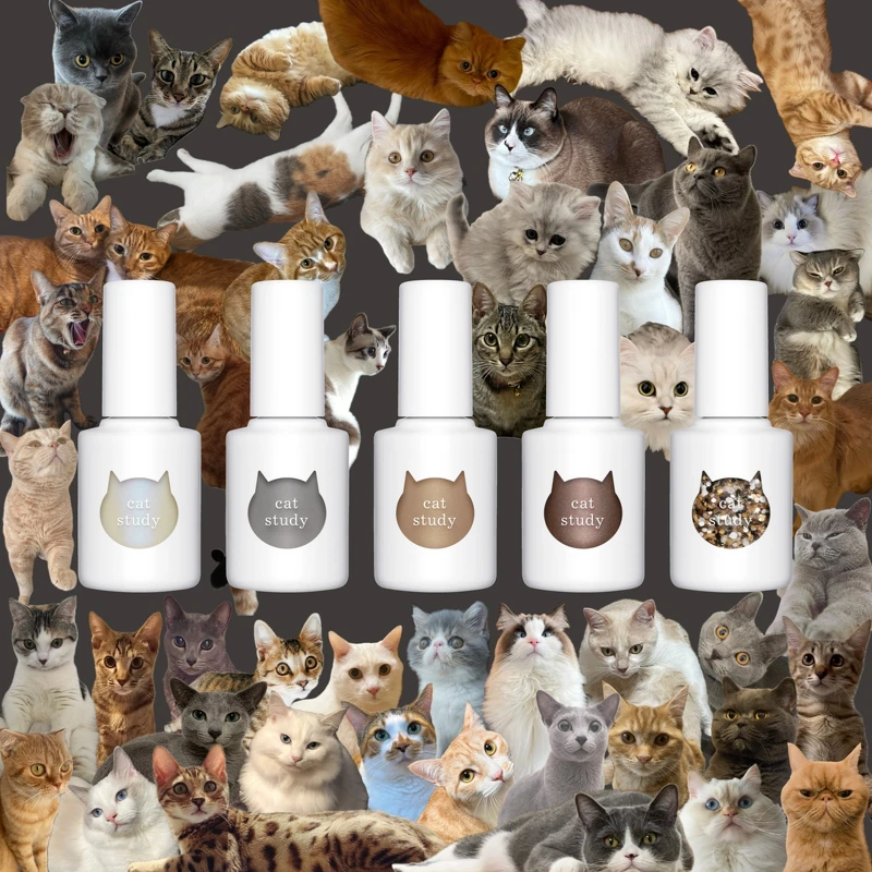 uka Cat Study貓咪漫步系列指甲油視覺圖(圖片提供/10/10 HOPE)。 uka Cat Study貓咪漫步系列指甲油視覺圖(圖片提供/10/10 HOPE)。