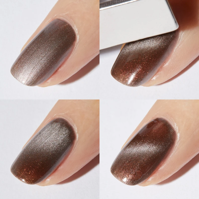 uka Cat Study貓咪漫步系列指甲油(#摩卡貓眼)除了單擦,還可以利用內附磁石創造出不同的貓眼效果。 uka Cat Study貓咪漫步系列指甲油(#摩卡貓眼)除了單擦,還可以利用內附磁石創造出不同的貓眼效果。