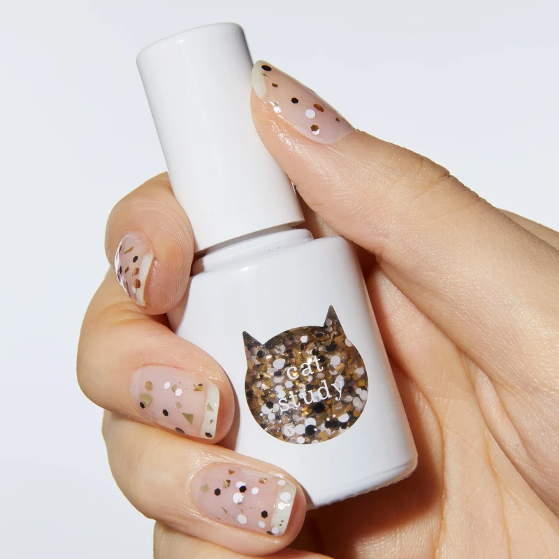 uka Cat Study貓咪漫步系列指甲油(#波點亮片)10ml,NT880 uka Cat Study貓咪漫步系列指甲油(#波點亮片)10ml,NT880
