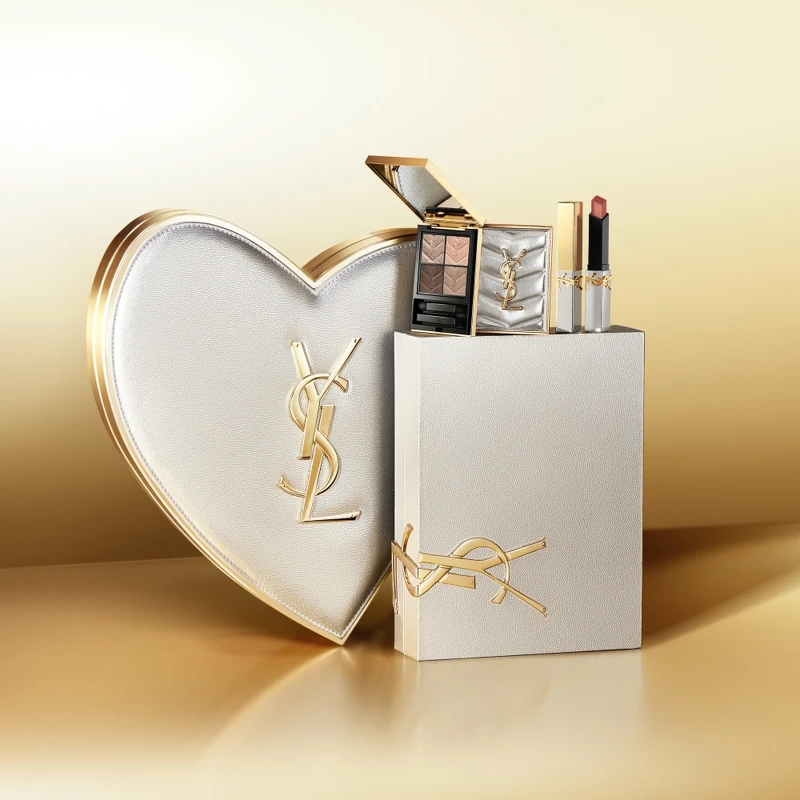 YSL 2024年七夕情人節奢金燦銀限定版情境圖。 YSL 2024年七夕情人節奢金燦銀限定版情境圖。