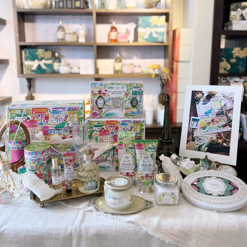 Sabon 2024年夏季限量香絮巴黎系列實品。 Sabon 2024年夏季限量香絮巴黎系列實品。