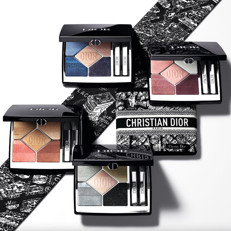 2024迪奧經典五色眼影巴黎地圖情境圖。 2024迪奧經典五色眼影巴黎地圖情境圖。