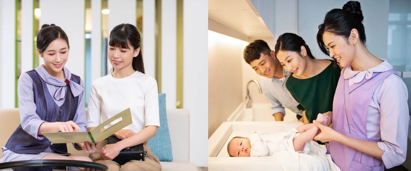 以上健康檢查服務由敦平、富霖診所(敦南中心)、瑞成、銳健、瑞宏診所(內湖中心)提供。產後服務由國泰台北會館產後護理之家、國泰內湖產後護理之家提供。杏保醫網服務由杏保醫網信誠診所、信康診所提供。