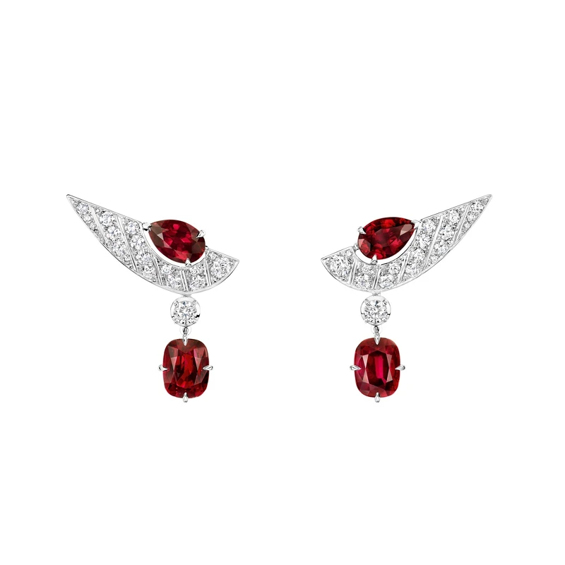 Illusion 18K白金耳環