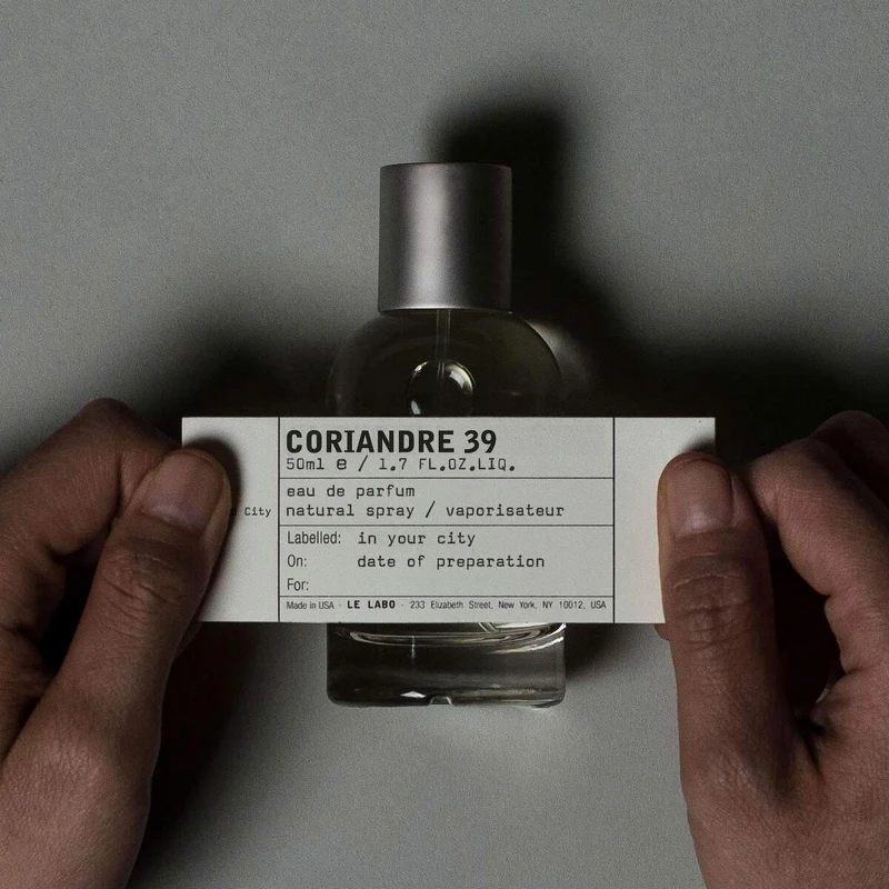 LE LABO 2024城市新香-芫荽39(CORIANDRE 39)1.5ml，NT450、15ml，NT5,200、50ml，NT11,900、100ml，NT17,200