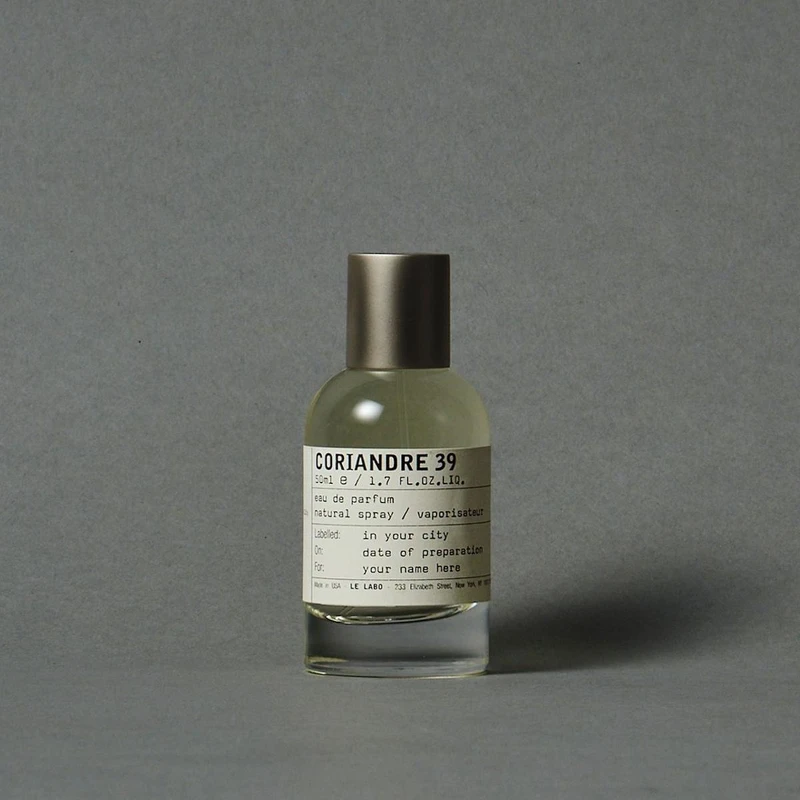 LE LABO 2024城市新香-芫荽39(CORIANDRE 39)1.5ml，NT450、15ml，NT5,200、50ml，NT11,900、100ml，NT17,200