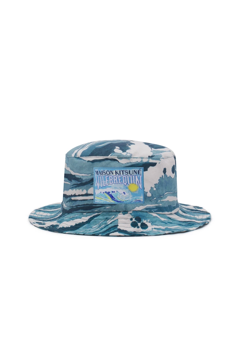 MAISON KITSUNE x VILEBREQUIN 海浪印花漁夫帽-藍色 $4,500