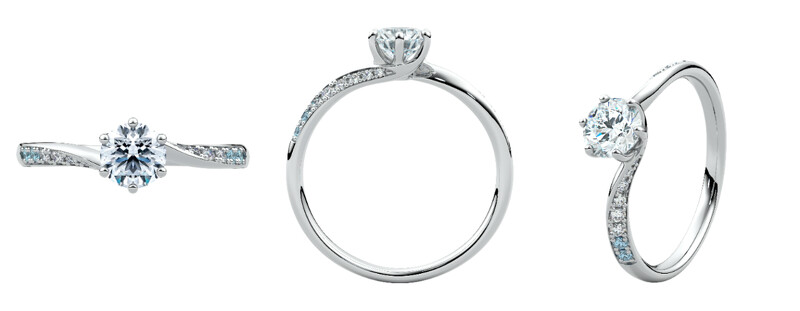 RS2010戀人系列求婚鑽戒NT$46,600(主鑽價格另計)。