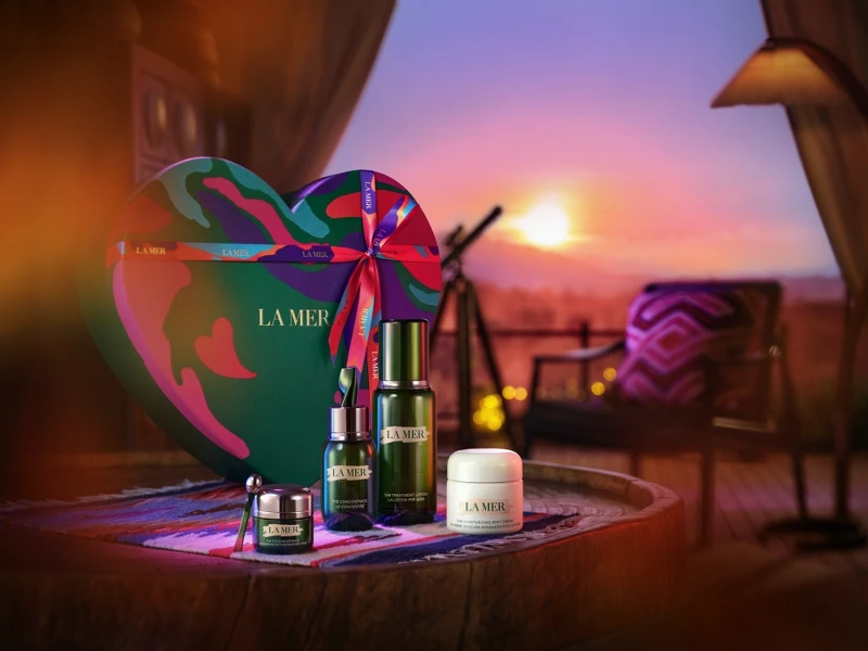 LA MER 2024七夕限定心型禮盒形象圖。 LA MER 2024七夕限定心型禮盒形象圖。
