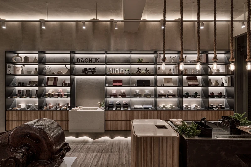 大春煉皂迪化旗艦店店內。 大春煉皂迪化旗艦店店內。