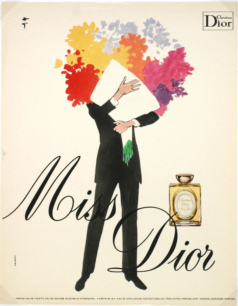 1972年 Miss Dior 的形象海報。