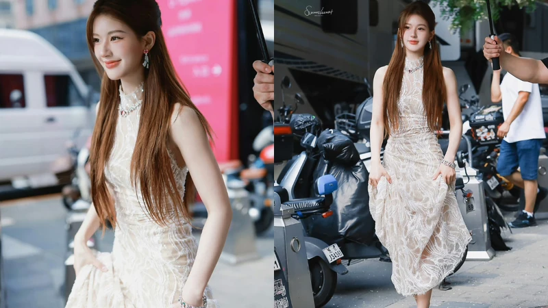 趙露思穿台灣品牌Nicole +Felicia禮服 趙露思穿台灣品牌Nicole +Felicia禮服