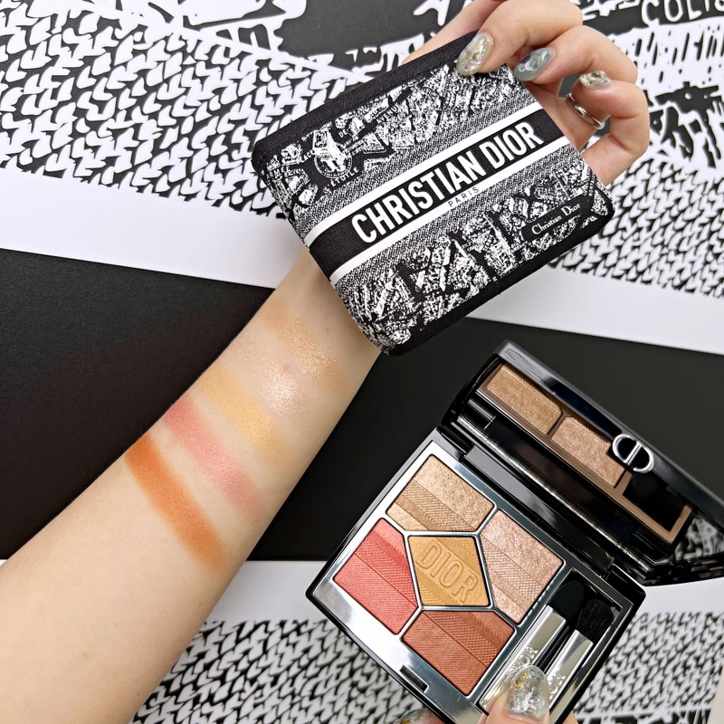 迪奧經典五色眼影巴黎地圖#663聖多諾黑手部試色。 迪奧經典五色眼影巴黎地圖#663聖多諾黑手部試色。