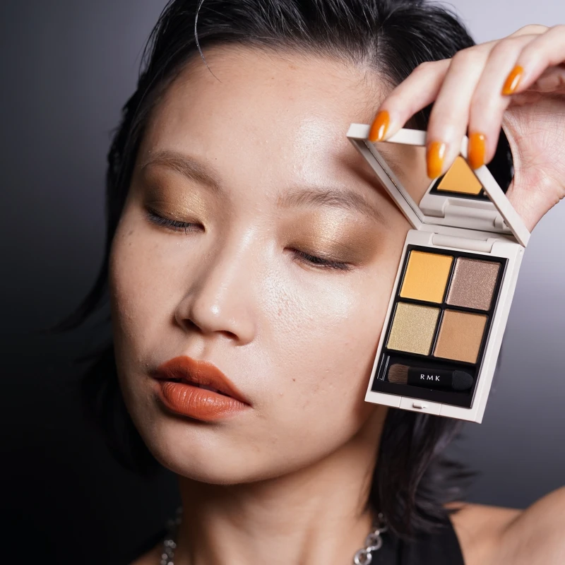 RMK立體調色眼盤# EX09 Nevada Nocturne模特兒示範。