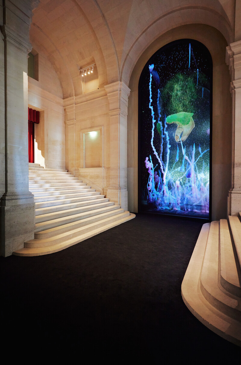 發表現場展示摩洛哥藝術家Hicham Berrada的裝置藝術。 發表現場展示摩洛哥藝術家Hicham Berrada的裝置藝術。