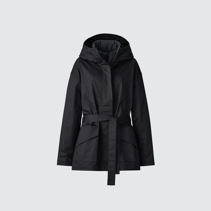 棉質寬版短大衣,NT$3,990。
