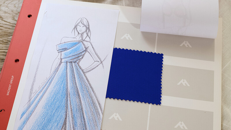 本次婚紗秀選用Mackent Group環保系列BEYOND SPACER R-SERIES布料。