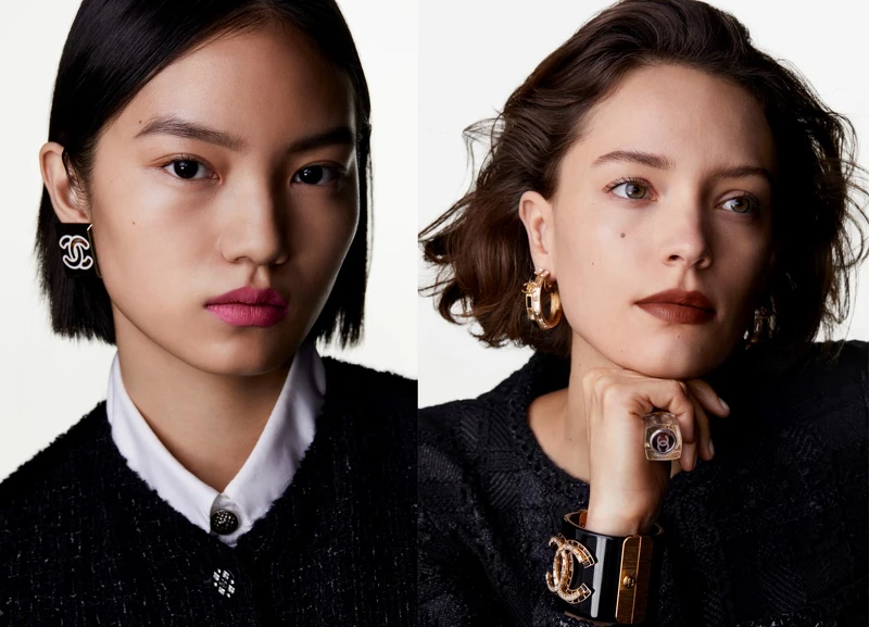 (左)#23 ROUGE ACCESSOIRE 配飾形象圖(右)#16 ROUGE TALISMAN 守護形象圖 (左)#23 ROUGE ACCESSOIRE 配飾形象圖(右)#16 ROUGE TALISMAN 守護形象圖