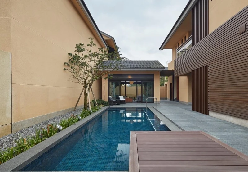 獨棟 Villa 房型空間寬敞，不僅擁有私密性，且設備完善。