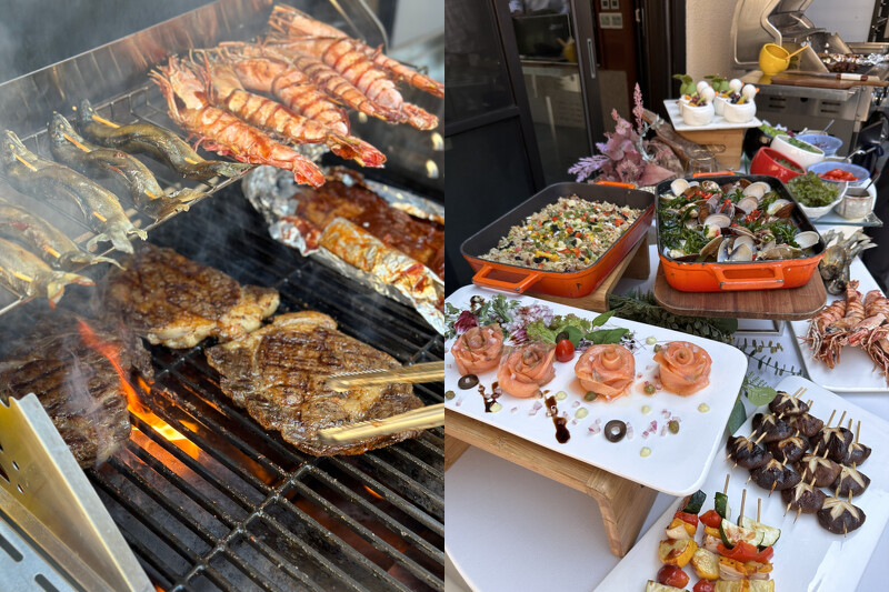 專案提供主廚結合在地特產的豐盛料理，為賓客量身打造專屬的炙烤大餐。