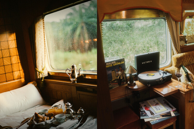 白天,床鋪可轉換成座椅,讓客人能盡情欣賞窗外壯麗的景色。 白天,床鋪可轉換成座椅,讓客人能盡情欣賞窗外壯麗的景色。