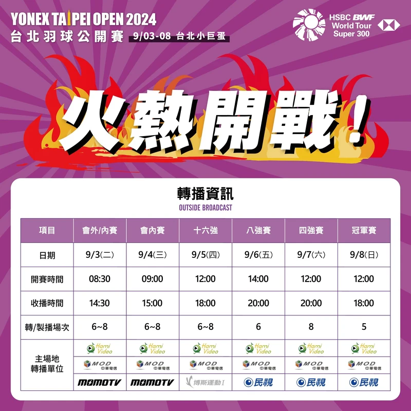 Photo / 台北羽球公開賽臉書 Photo / 台北羽球公開賽臉書