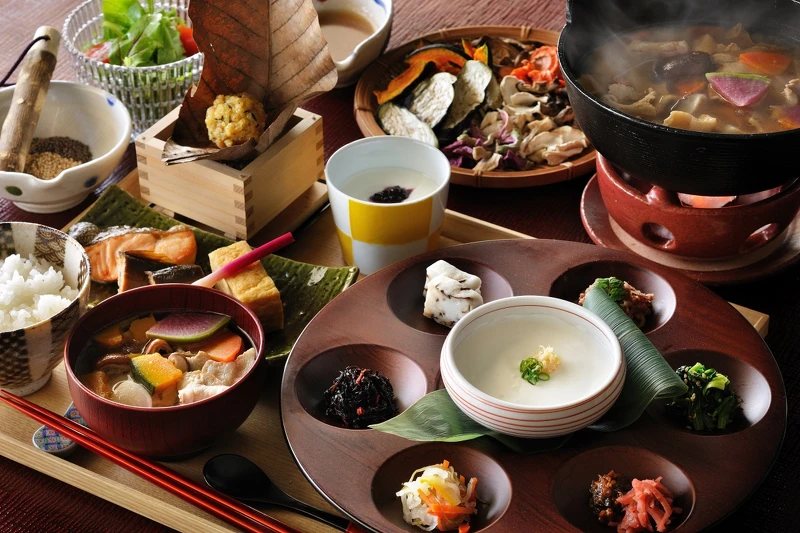 「飛驒牛朴葉包燒」為一大特色美食。 「飛驒牛朴葉包燒」為一大特色美食。