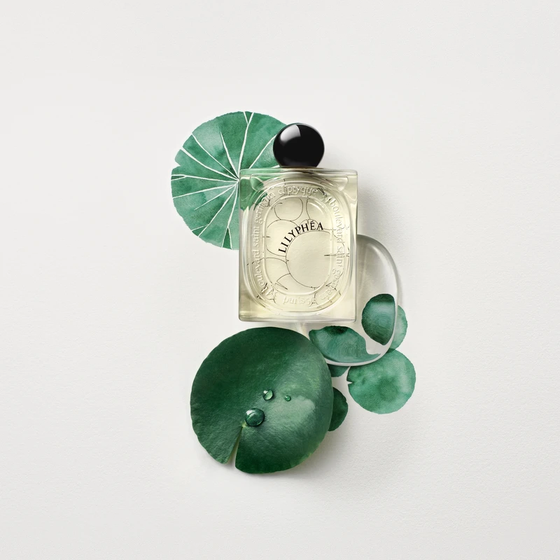 Diptyque Lilyphéa睡蓮粼波淡香精形象圖。 Diptyque Lilyphéa睡蓮粼波淡香精形象圖。