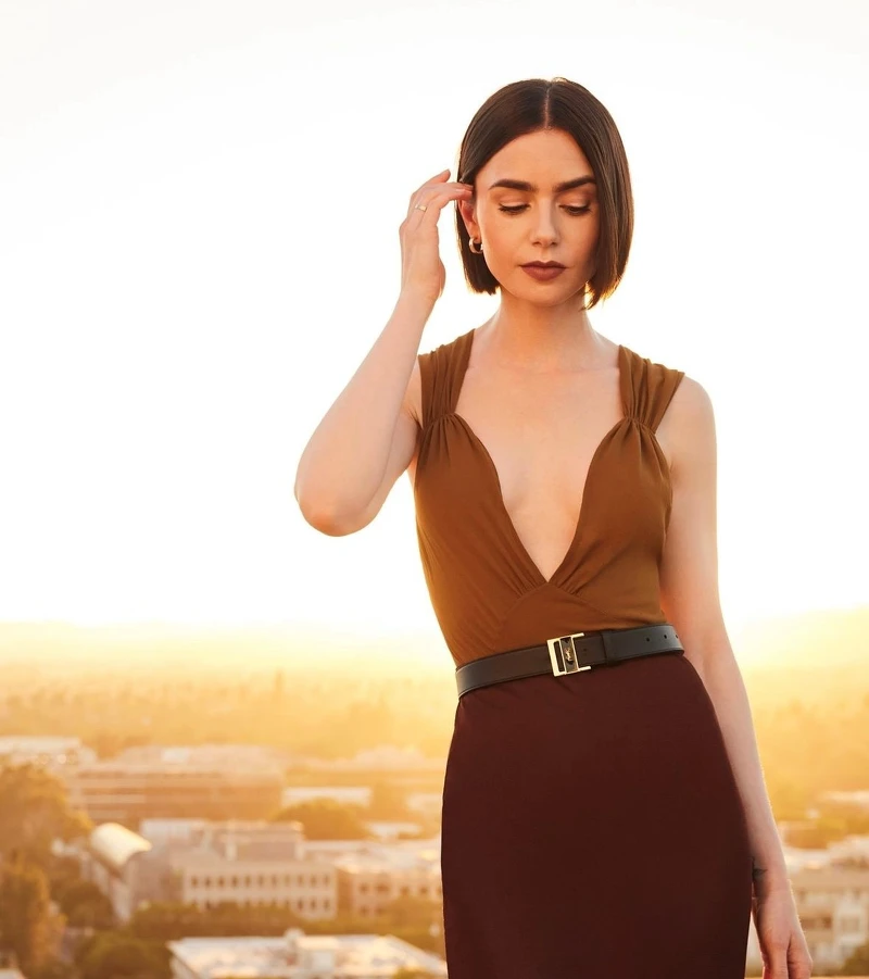 莉莉柯林斯 珠寶私服造型