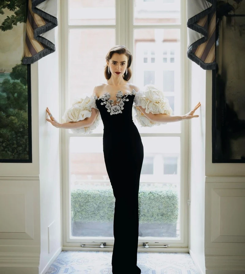 莉莉柯林斯 珠寶私服造型