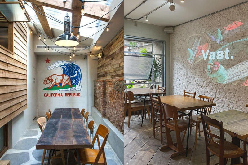 店內使用舊木、二手傢俱打造。 店內使用舊木、二手傢俱打造。