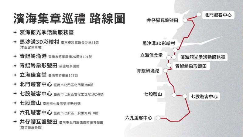 「2024濱海韶光季」濱海集章巡禮路線圖