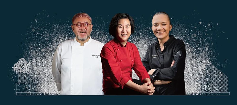 「鹽之華法式餐廳」喜迎創立20週年，創辦人兼主廚黎俞君攜手「16 By Flo」Florence Dalia、日本壽司芳Hiroki Nakanoue共創僅有一場的跨國名廚「三人六手合作饗宴」。