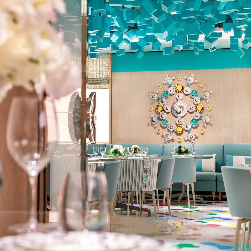 去年底亞洲首間「Blue Box Café 」在台北開幕。 去年底亞洲首間「Blue Box Café 」在台北開幕。