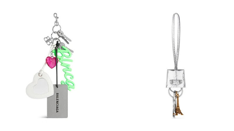 Aki 多色鑰匙圈掛飾NT.26,500、Le City Charm Eiffel Metallized in Silver 包袋掛飾NT.13,600 Aki 多色鑰匙圈掛飾NT.26,500、Le City Charm Eiffel Metallized in Silver 包袋掛飾NT.13,600