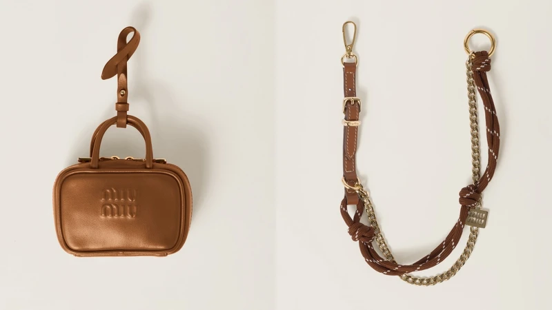 皮革小巧手袋 NT$ 37,000、皮革、繩索及金屬飾物 NT.21,000 皮革小巧手袋 NT$ 37,000、皮革、繩索及金屬飾物 NT.21,000