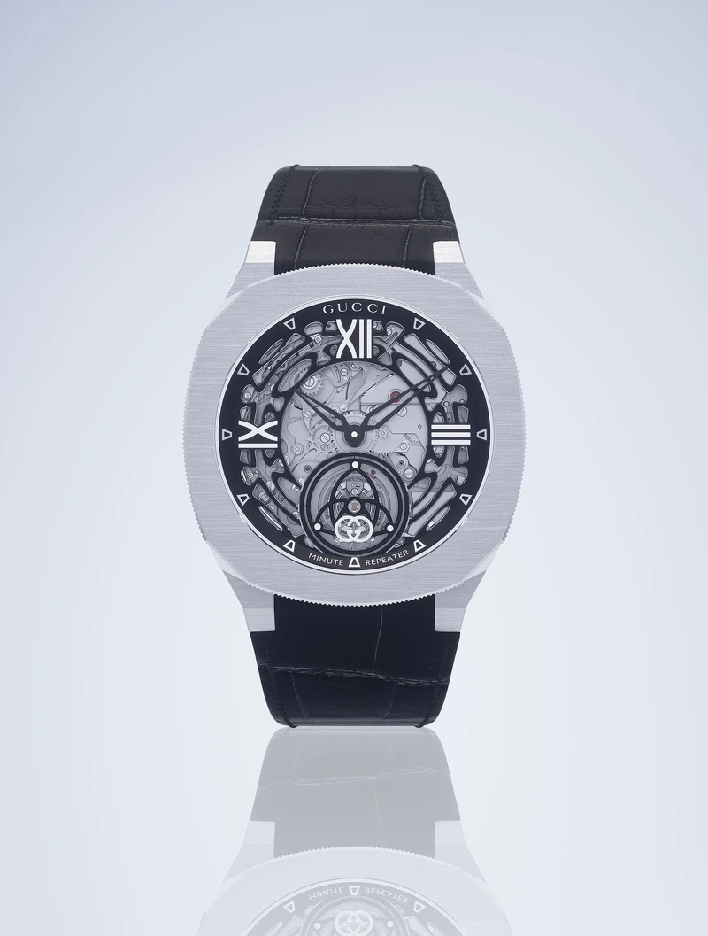 Gucci 25H三問報時陀飛輪。